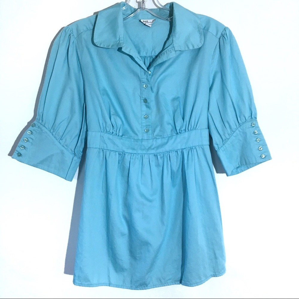 Mimi Maternity Collared Blouse